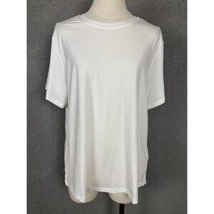 Baleaf Women's Short Sleeve Athletic Tee-Shirt White XL New With Imperfections